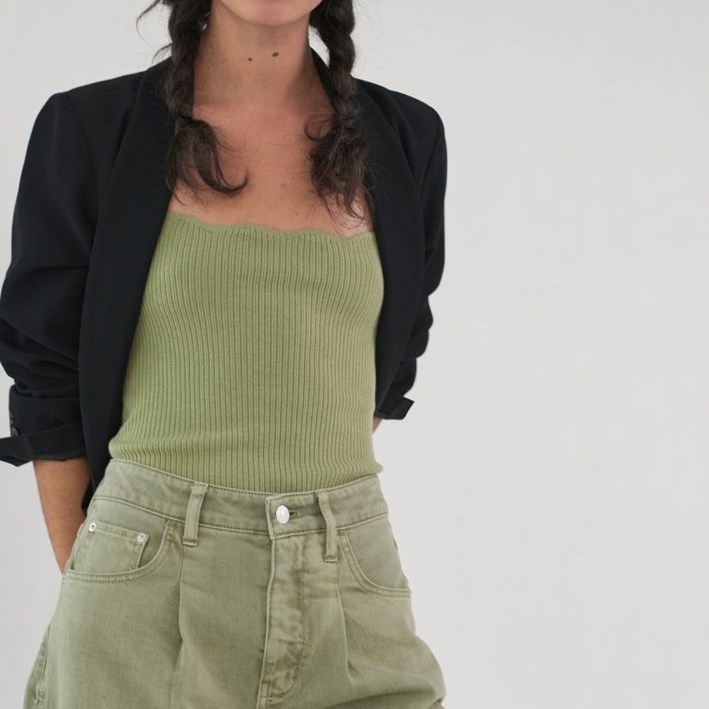 Scalloped bodysuit